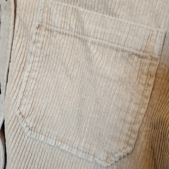 Zara Tan Utility Jacket with Distressed Hem - Picture 3 of 5